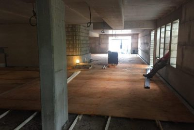 Richtfest in Schnelsen Garage mit Boden ausgelegt 2017
